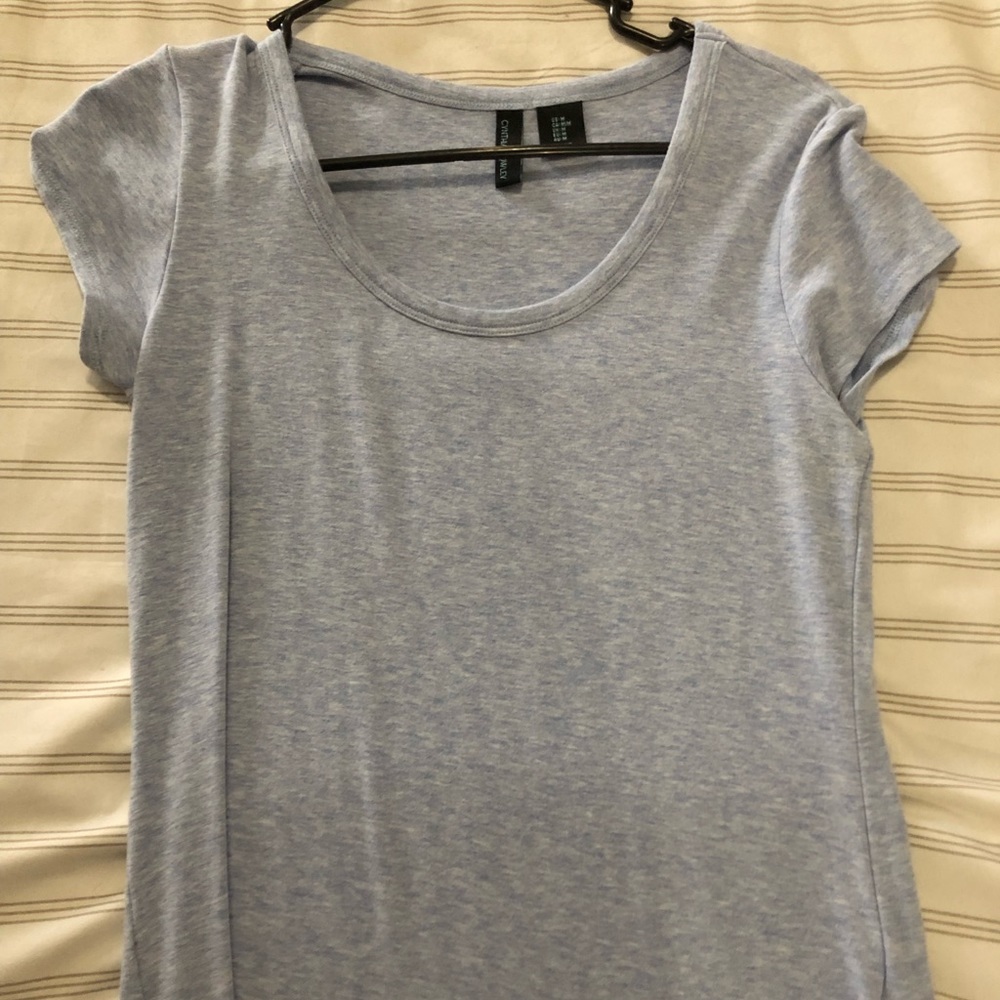 Blue tee